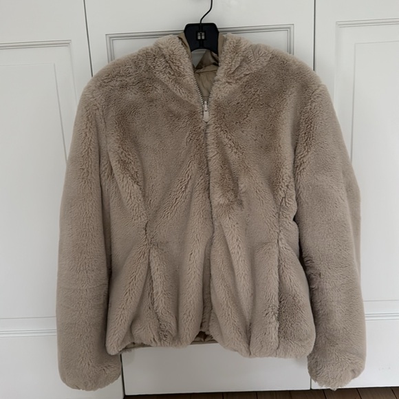 Save the Duck Women’s Reversible Faux Fur Puffer Coat size S - Picture 5 of 11